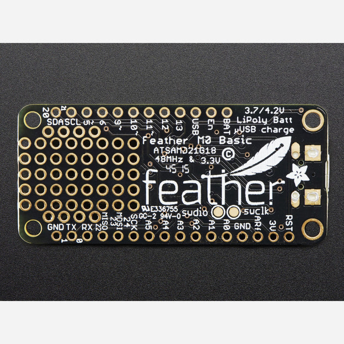 Adafruit Feather M0 Basic Proto - ATSAMD21 Cortex M0