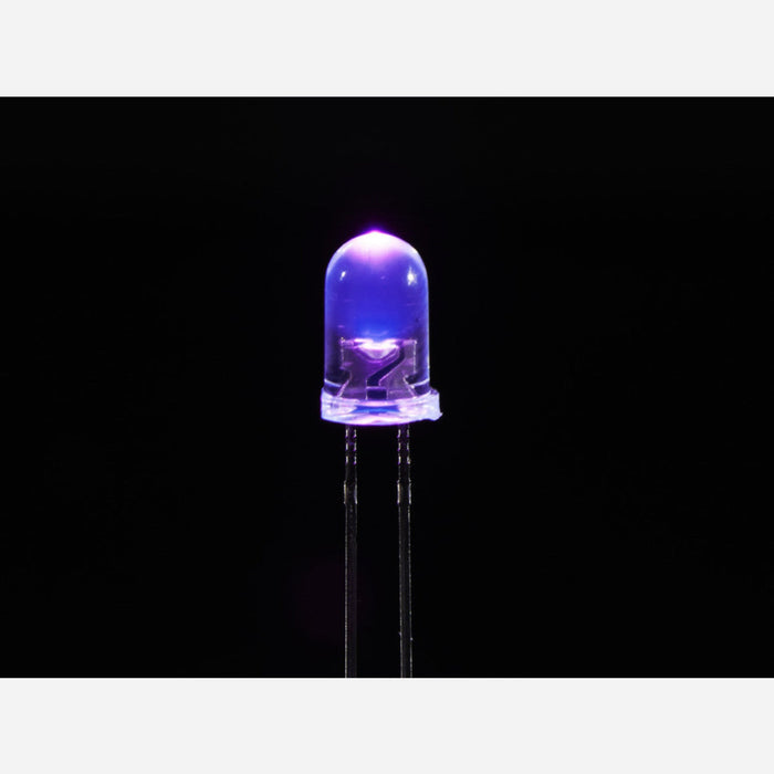 UV/UVA 400nm Purple LED 5mm Clear Lens - 10 pack