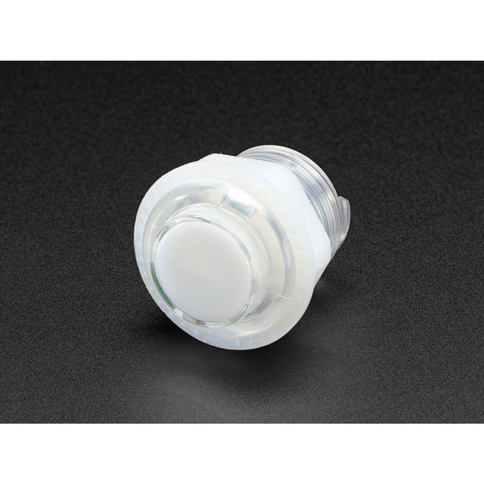 Mini LED Arcade Button - 24mm Translucent Clear