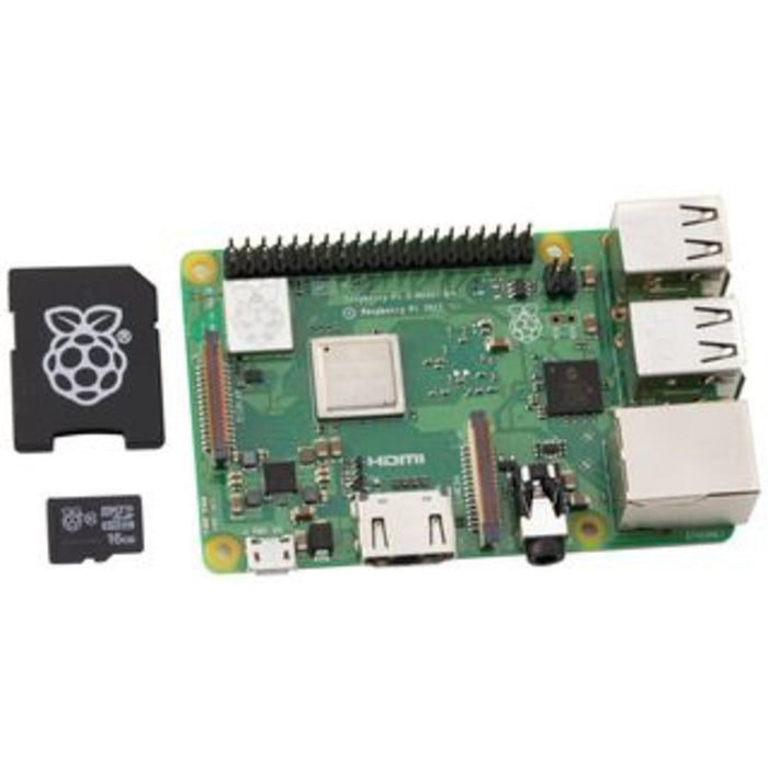 Raspberry Pi 3 Model B+ with included NOOBS 32Gb Sandisk micro SD card