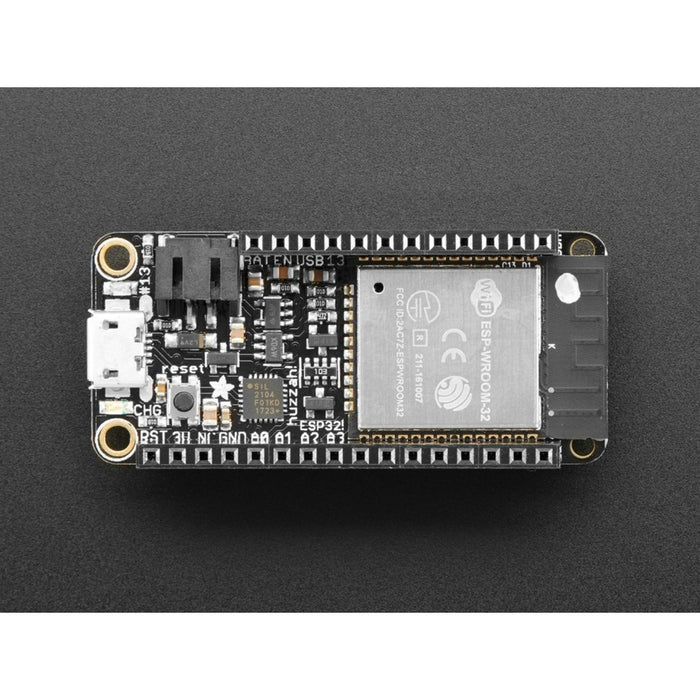 Assembled Adafruit HUZZAH32 – ESP32 Feather Board - with Stacking Headers