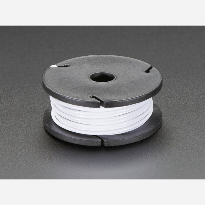 Solid-Core Wire Spool - 25ft - 22AWG - White