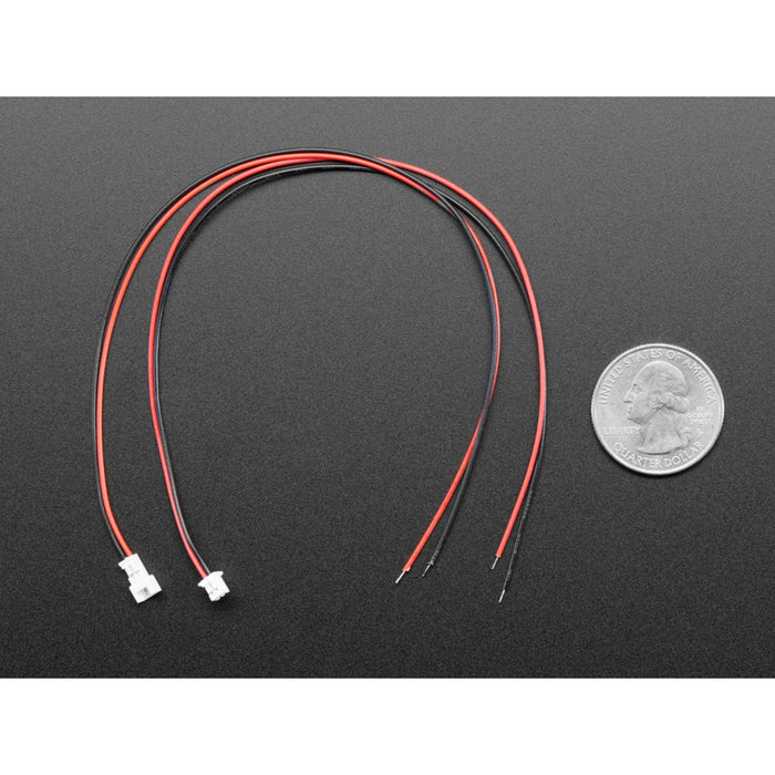 1.25mm Pitch 2-pin Cable Matching Pair - 40cm long - Molex PicoBlade Compatible