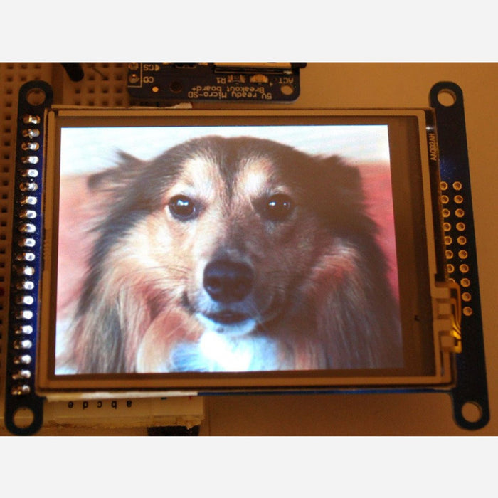 2.8 18-bit color TFT LCD with touchscreen breakout board [ILI9325]