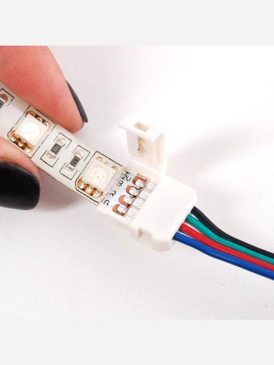 Solderless DotStar and Analog RGB LED Strip Clip Sampler