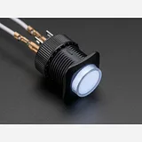16mm Illuminated Pushbutton - White Latching On/Off Switch - Image 2
