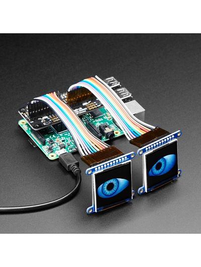 Adafruit Animated Eyes Bonnet for Raspberry Pi Pack - Pi not included