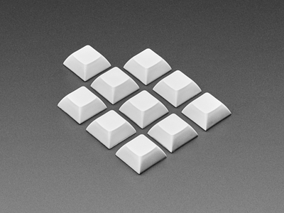Light Gray DSA Keycaps for MX Compatible Switches - 10 pack