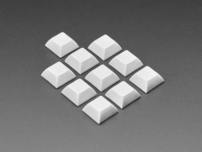 Light Gray DSA Keycaps for MX Compatible Switches - 10 pack