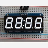 Adafruit 0.56 4-Digit 7-Segment Display w/I2C Backpack - White - Image 1