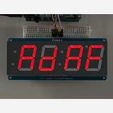 Adafruit 1.2 4-Digit 7-Segment Display w/I2C Backpack - Red - Image 5