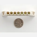 Power Distribution Bus - 7 x 6mm diameter solid brass - Image 3