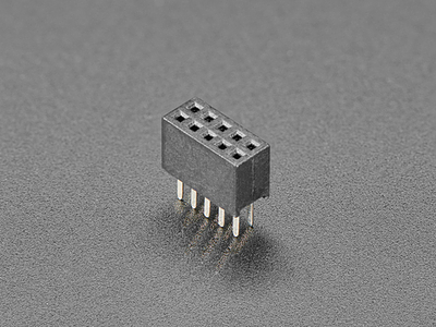 0.05" Pitch Thru-Hole Female Socket Header 2x5 10-pin