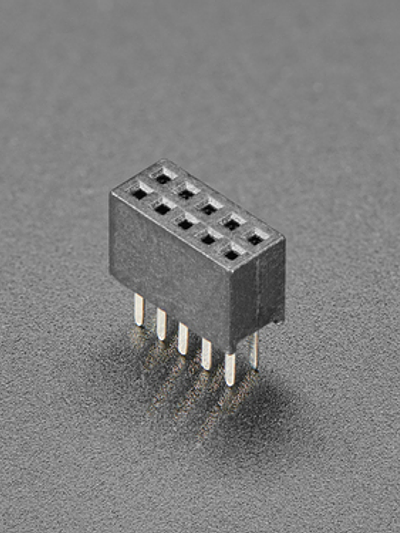 0.05" Pitch Thru-Hole Female Socket Header 2x5 10-pin