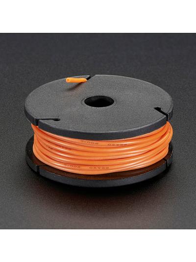 Silicone Cover Stranded-Core Wire - 25ft 26AWG - Orange