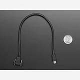 Panel Mount Extension USB Cable - Micro B Male to Micro B Female - Image 3