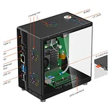 Mini PC Case With 1.3” OLED Screen For Raspberry Pi 5 - Image 3