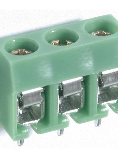 3 Way PCB Mount Screw Terminal - 5mm Pitch
