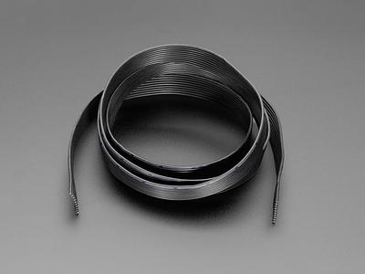 Silicone Cover Stranded-Core Ribbon Cable - 10 Wires - 26 AWG
