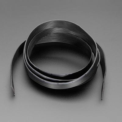 Silicone Cover Stranded-Core Ribbon Cable - 10 Wires - 26 AWG