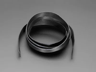 Silicone Cover Stranded-Core Ribbon Cable - 10 Wires - 26 AWG