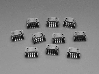 JST PH 4-pin Horizontal Connector (10-pack)