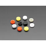 Plastic Button Caps For Square Top (10-pack) - 8mm Diameter - Image 1