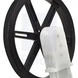 120:1 Mini Plastic Gearmotor, Offset 3mm D-Shaft Output - Image 7