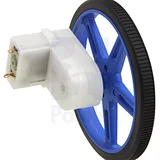 120:1 Mini Plastic Gearmotor, Offset 3mm D-Shaft Output - Image 8