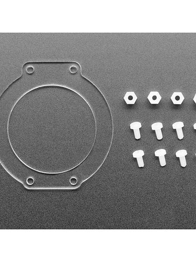 Clear Acrylic Lens Holder + Hardware Kit for HalloWing