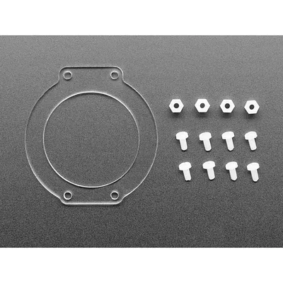 Clear Acrylic Lens Holder + Hardware Kit for HalloWing