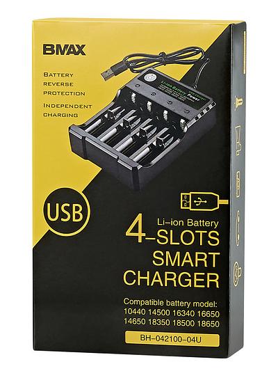 Smart Charger for 18650 4.2V Li-ion battery with 2 x 18650
