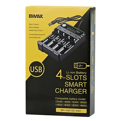 Smart Charger for 18650 4.2V Li-ion battery with 2 x 18650