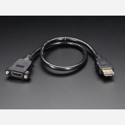 Panel mount HDMI Cable - 40 cm