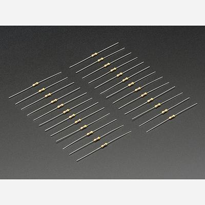 Through-Hole Resistors - 470 ohm 5% 1/4W - Pack of 25