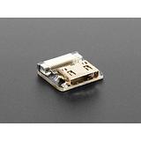 DIY HDMI Cable Parts - Straight Mini HDMI Socket Adapter - Image 2
