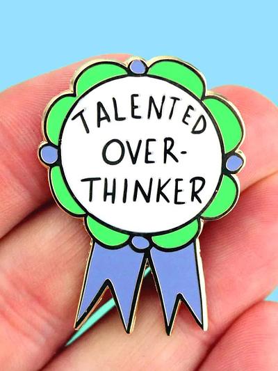 Talented Over-Thinker Lapel Pin