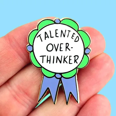 Talented Over-Thinker Lapel Pin