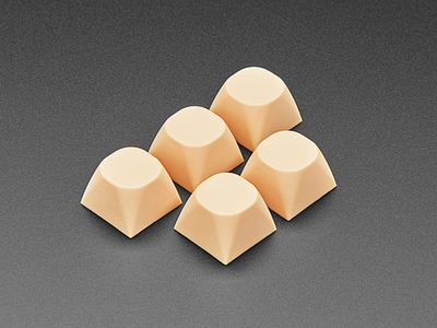 Orange Cream MA Keycaps for MX Compatible Switches - 5 pack