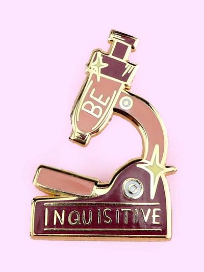 Be Inquisitive Lapel Pin