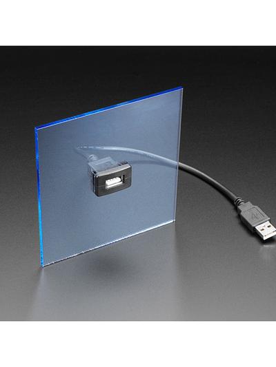 Snap-In Panel Mount Cable - USB A Extension Cable