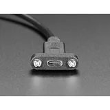 Panel Mount Cable USB C to Micro B Male - 30cm - Image 2