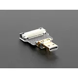 DIY HDMI Cable Parts - Straight Micro HDMI Plug Adapter - Image 1