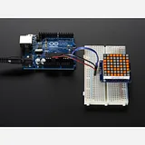 Small 1.2 8x8 Bright Square LED Matrix + Backpack - Amber - Image 3