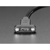 Panel Mount Cable USB C to Type A - 30cm - Image 2