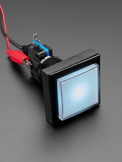 LED Illuminated Push Button - 44mm Square