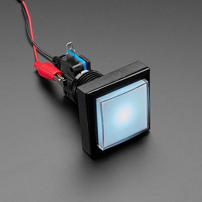 LED Illuminated Push Button - 44mm Square