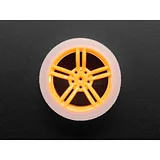 Orange and Clear TT Motor Wheel for TT DC Gearbox Motor - Image 2