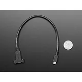 Panel Mount Cable USB C to Micro B Male - 30cm - Image 4
