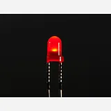 Diffused Red 3mm LED (25 pack) - Image 2